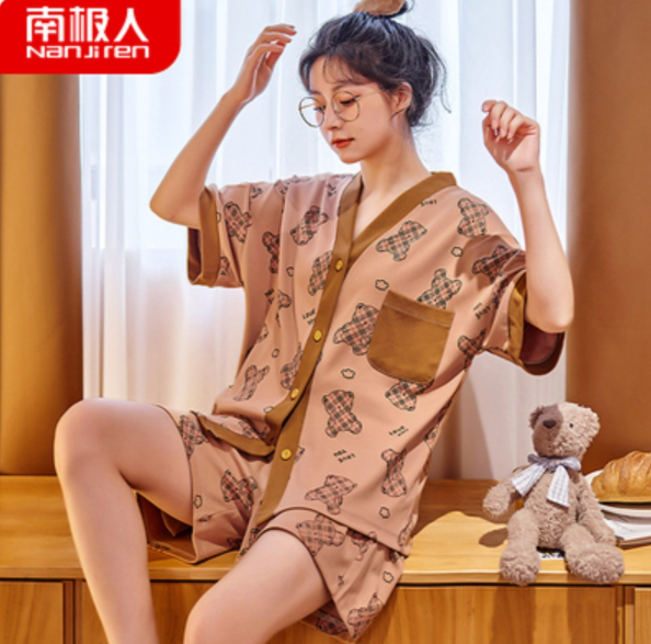 24.9元包邮！南极人 夏季家居服两件套