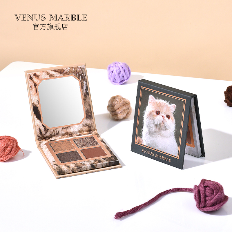 VENUSMARBLE猫系列四色眼影盘