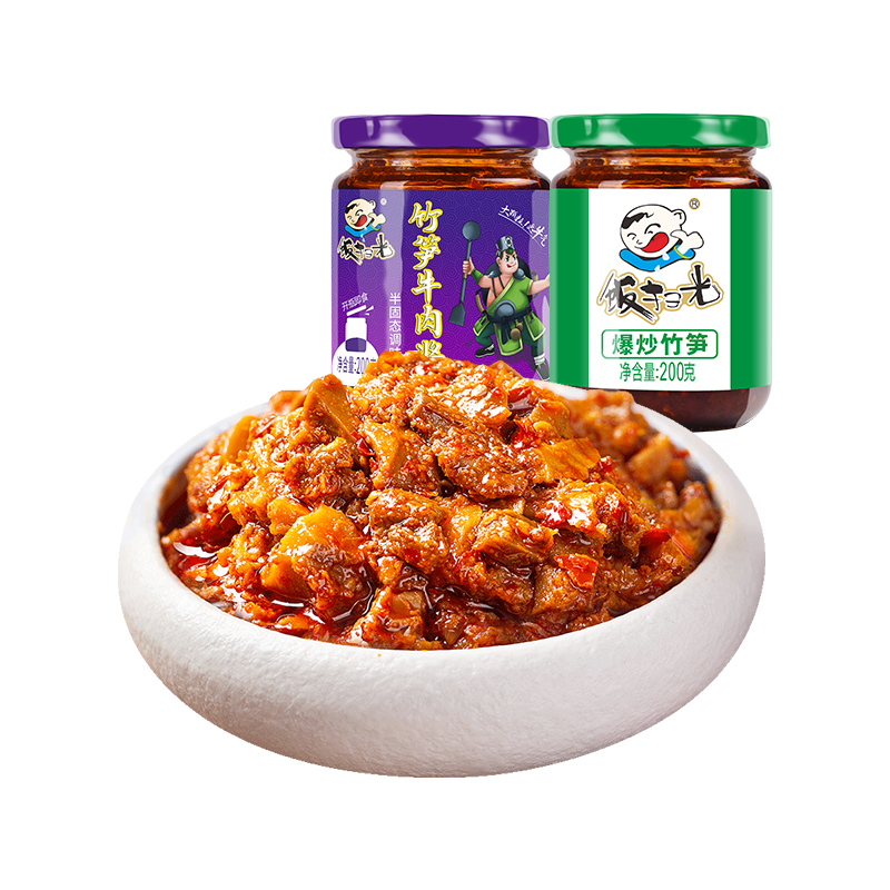 【第二件0元】饭扫光爆炒竹笋+竹笋牛肉酱