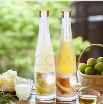 39.9元包邮！蓝颜 微醺果酒330ml青梅酒+330ml柚子酒礼盒装