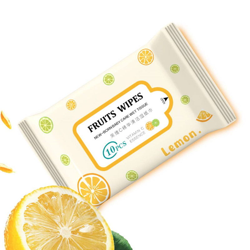 【淘工厂】果维C精华清洁湿纸巾10包