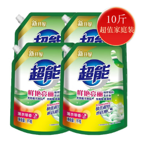 35.98元包邮！超能 植翠洗衣液1KG*5袋