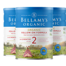 Bellamy's 贝拉米 有机婴幼儿奶粉 900g 2段 3罐
