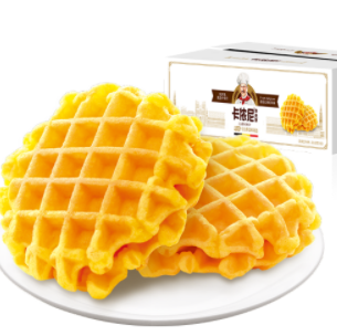 16.8元包邮！回头客卡侬尼华夫饼 整箱500g