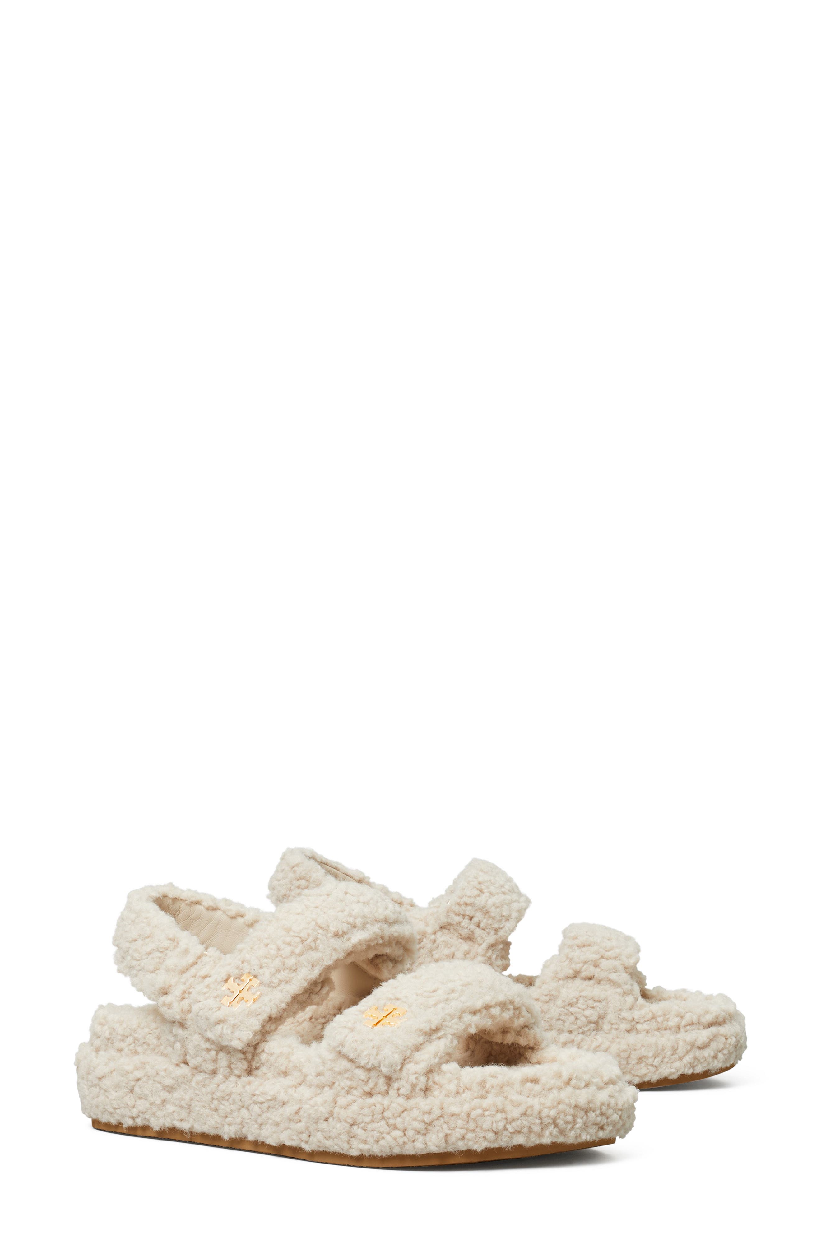 Tory Burch Kira Faux Shearling Sport Sandal
