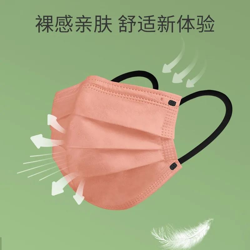 女高颜值网红同款ins独立包装一次性口罩100只【独立包装】
