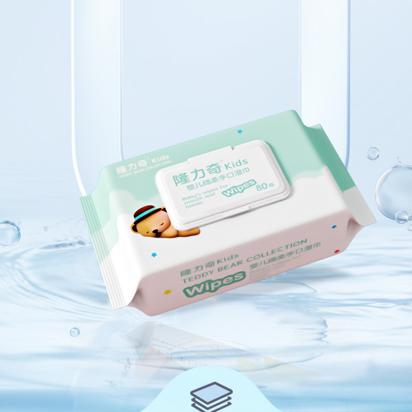 珍珠纹！【隆力奇】湿巾80抽*5包