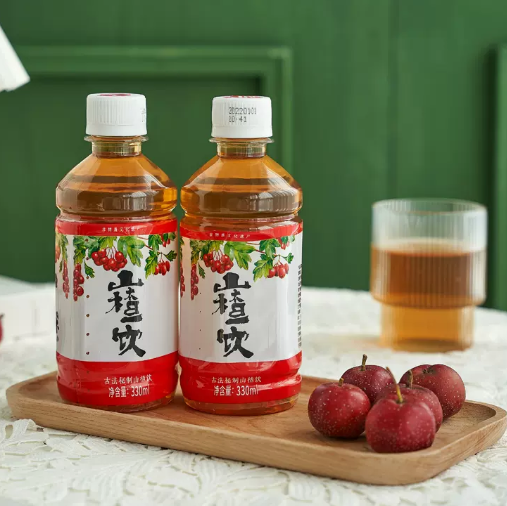 7.9元包邮！八旗龙 山楂清汁330ml*6瓶