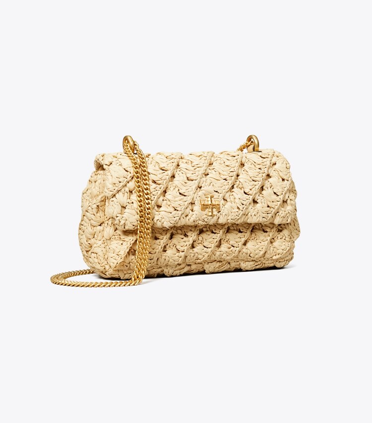 tory burch Mini Kira Woven Flap Bag