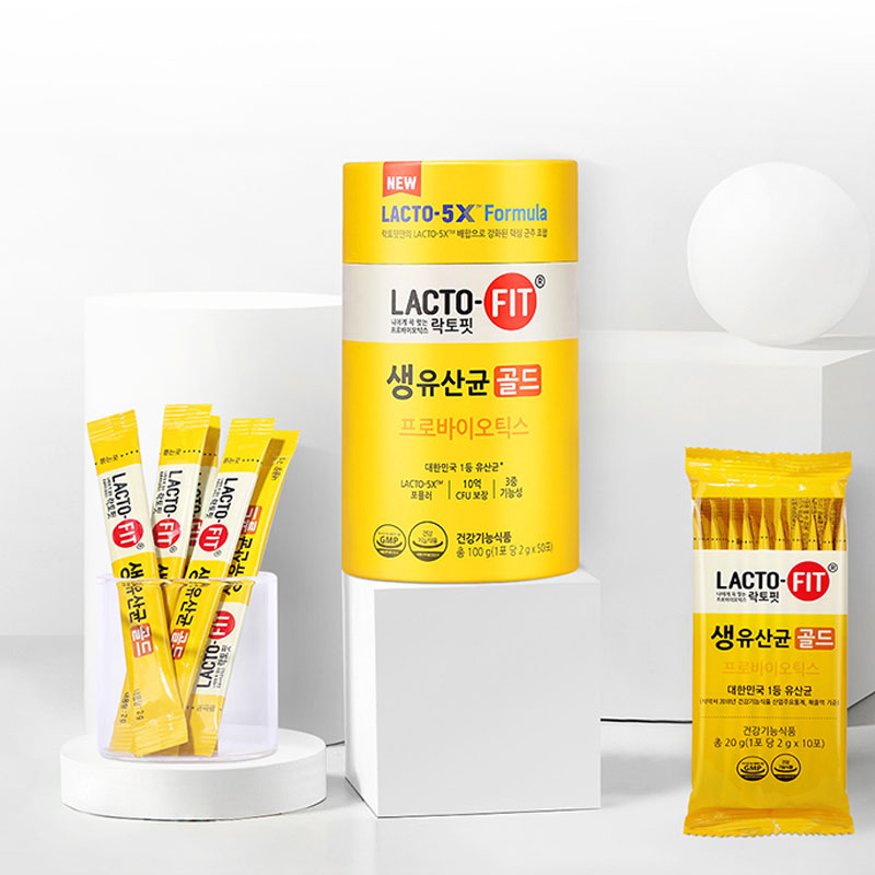 韩国钟根堂益生菌粉条100g*3罐