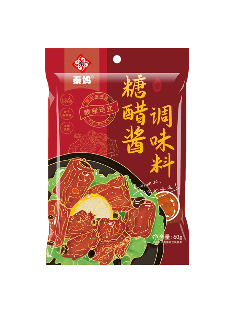 秦妈！糖醋酱调味酱60g×3袋