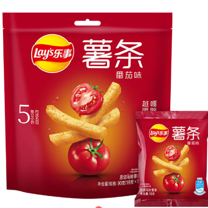 23.16元！乐事 薯条18g*20番茄味  