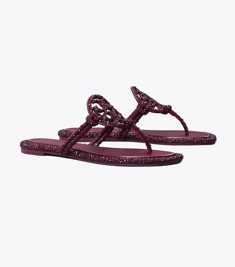 tory burch Miller Crystal Knotted Sandal