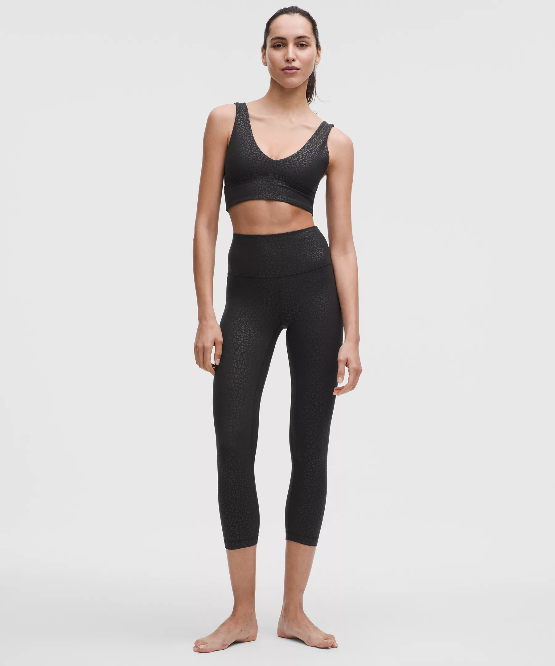 Lululemon lululemon Align™ High-Rise 瑜伽裤21 Leopardo Shift Micro Emboss Black 16