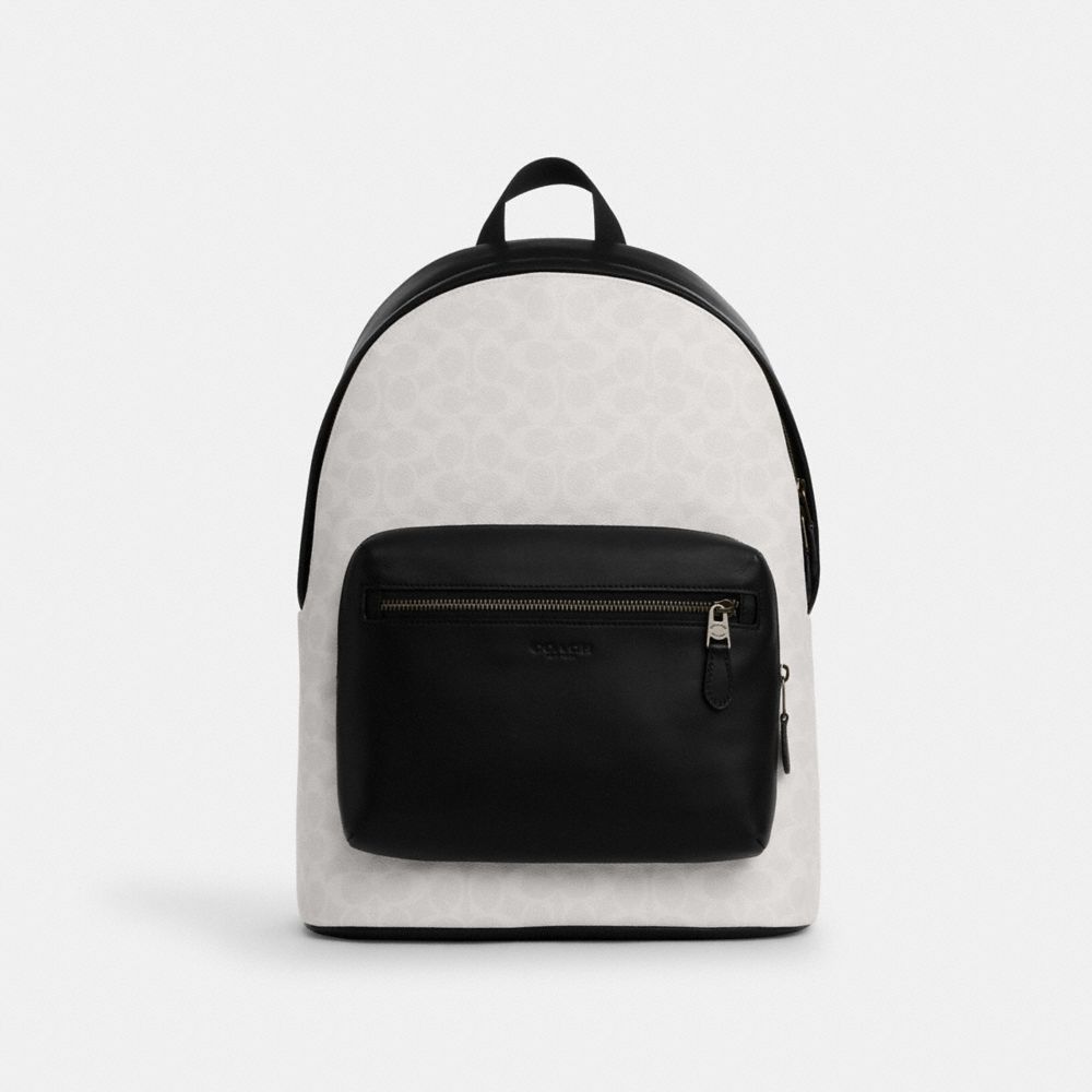coach west backpack in signature canvas CV925-QBMQV