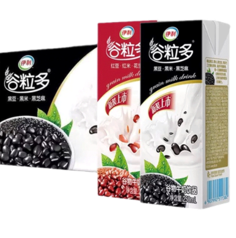 27.8元包邮！伊利 谷粒多红谷牛奶250ml*16盒