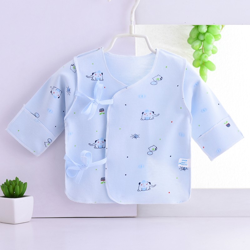 木幼事 新生儿衣服婴儿半背衣两件装