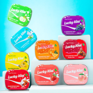 19.9元包邮！luckykiss 无糖薄荷糖9盒（含赠）