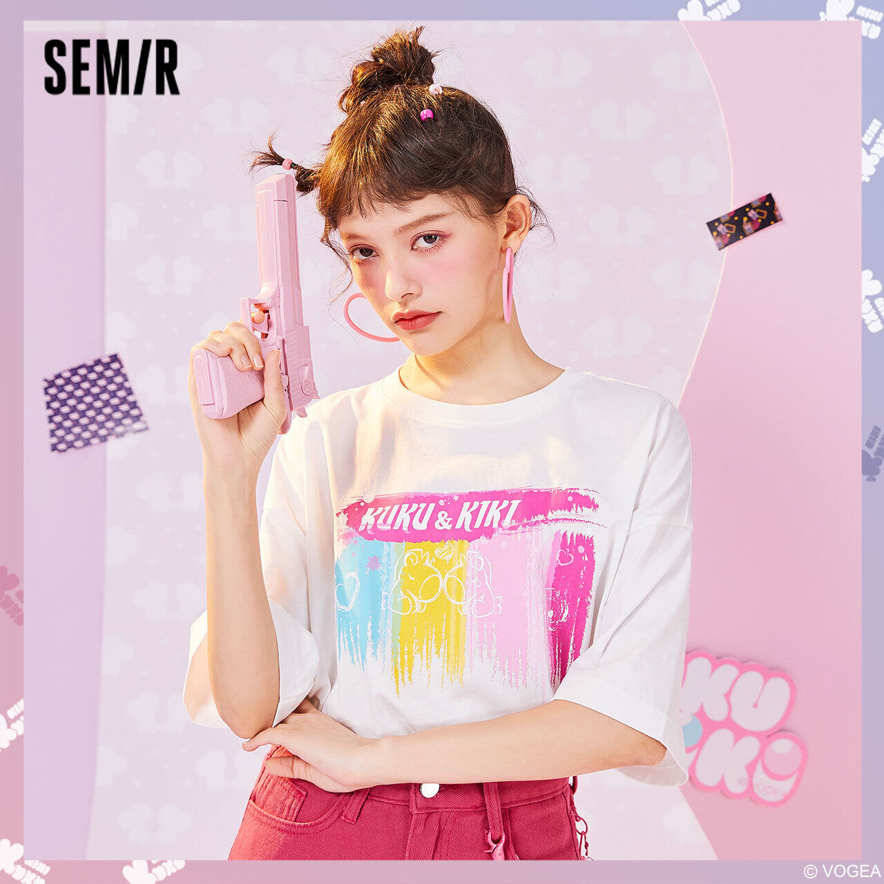 【拍三件男女款】森马纯棉印花T恤