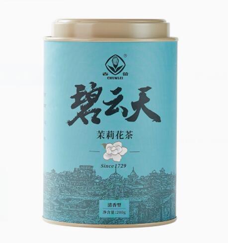 99元包邮！春蕾 碧云天 清香茉莉花茶200g*3罐