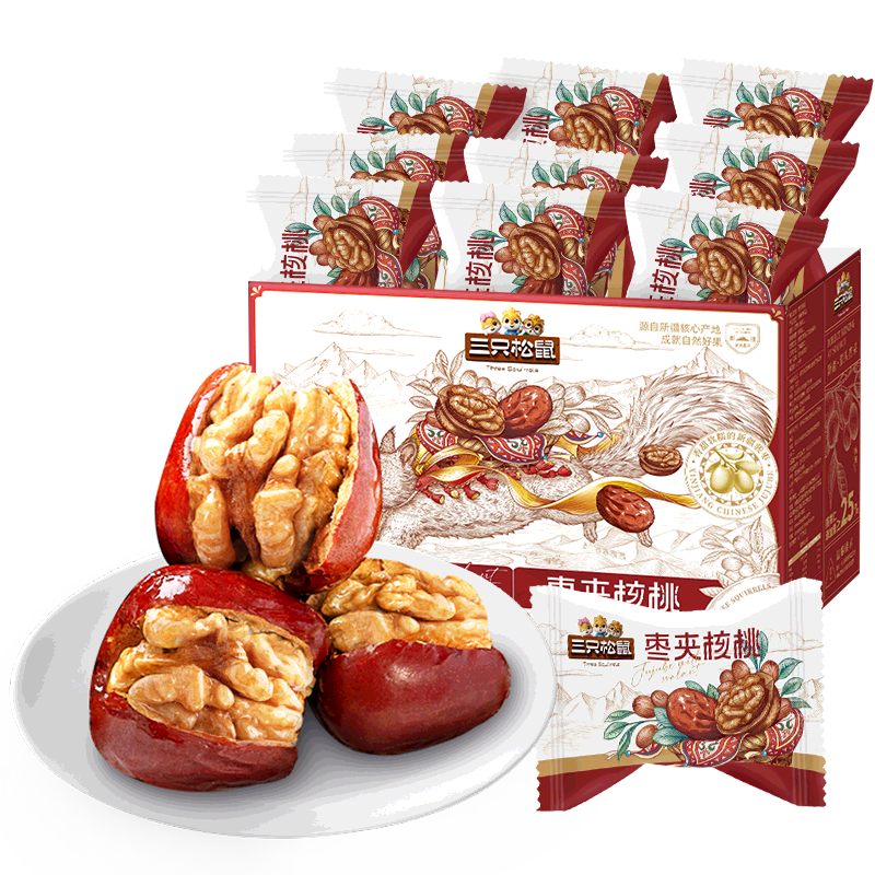 三只松鼠每日枣夹核桃
