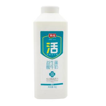 14.8元包邮！金河原味益生菌酸奶大桶装1kg