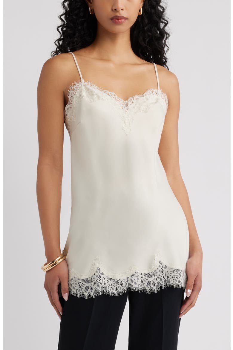 Open Edit Lace Trim Satin Camisole - Nordstrom Sale Find