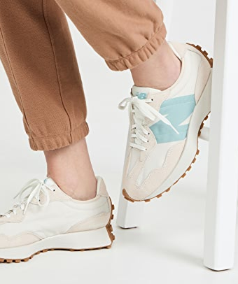 New balance 新百伦 薄荷绿配色 327运动鞋，85折$76.5