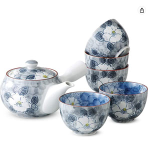 CtoC Japan 有田烧 一珍山茶花 日式茶壶茶具6件套装