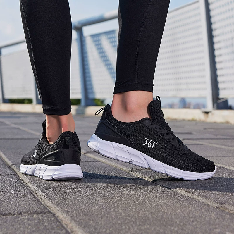 361度女鞋新款网面透气轻便减震跑鞋