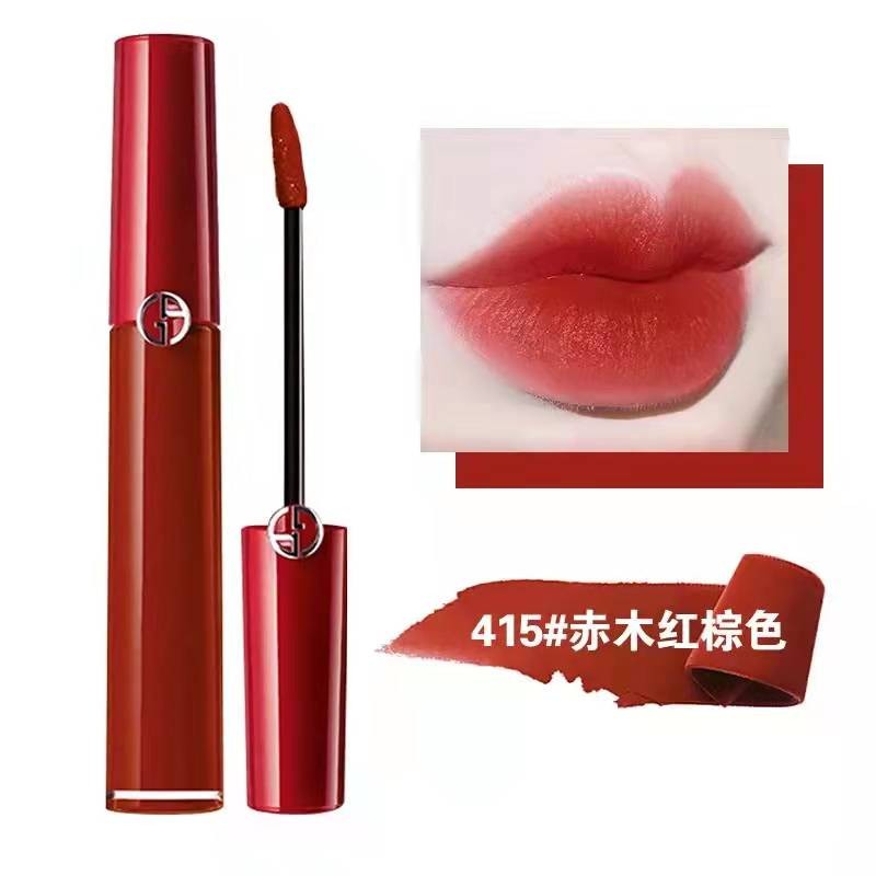 【女王节礼物】哑光唇釉臻致丝绒口红 415#赤木红棕色