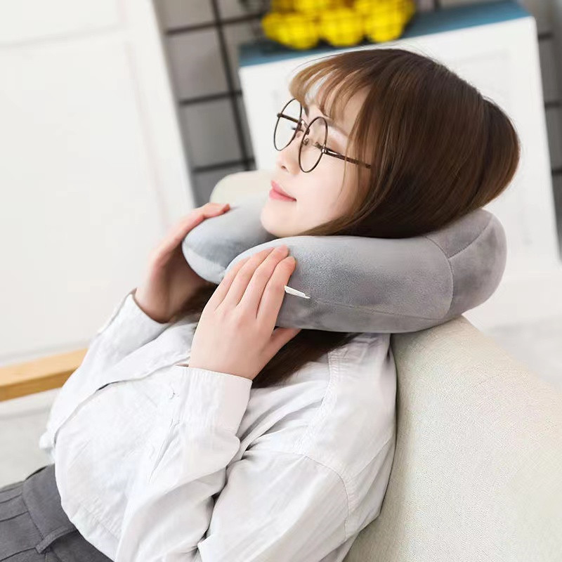 卡通飞机u型枕头午睡枕
