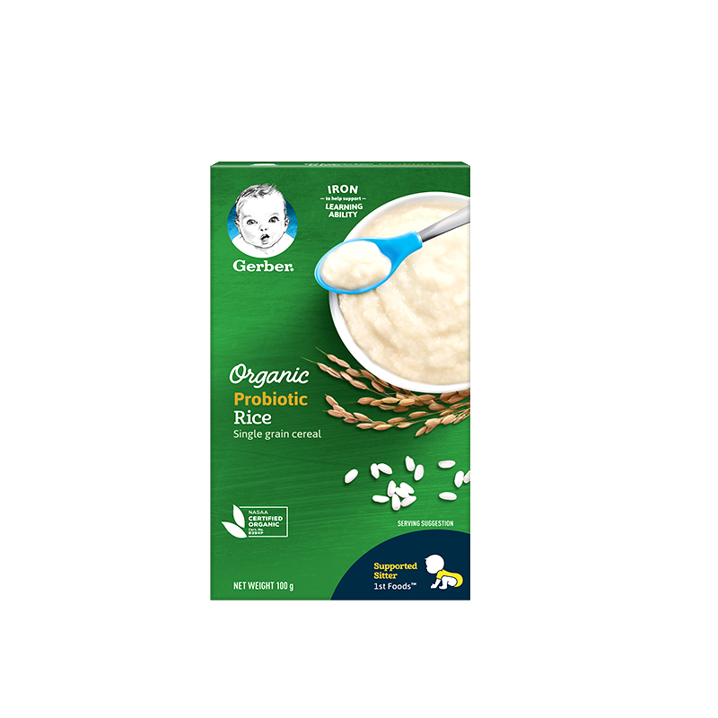 【拍6件】嘉宝有机高铁米粉100g/6盒