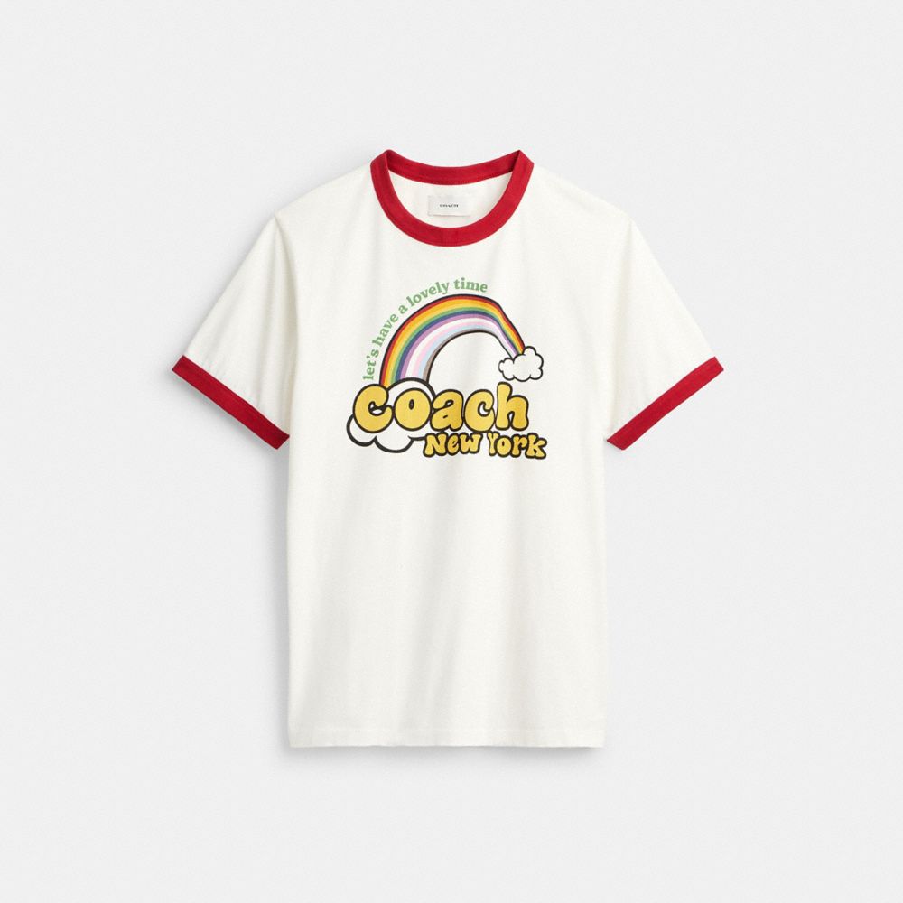 coach rainbow ringer t shirt CBL84-Y05
