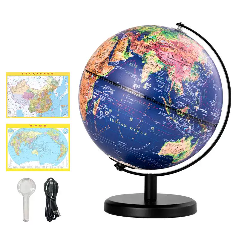 得力ar浮雕地球仪AR智能地球仪正版小学初中生专用3d立体悬浮凹凸浮雕启蒙大号高清送礼摆件生日礼物