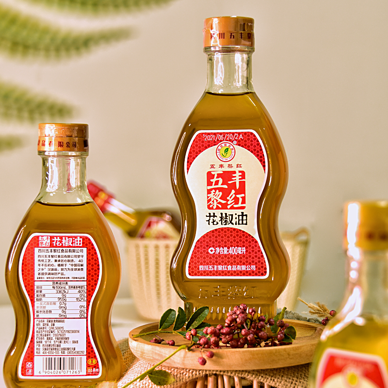 【汉源馆】 五丰黎红 花椒油 400ml 
