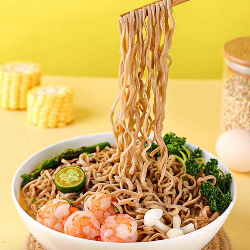 【怪兽玛特】非油炸0脂荞麦方便面8袋