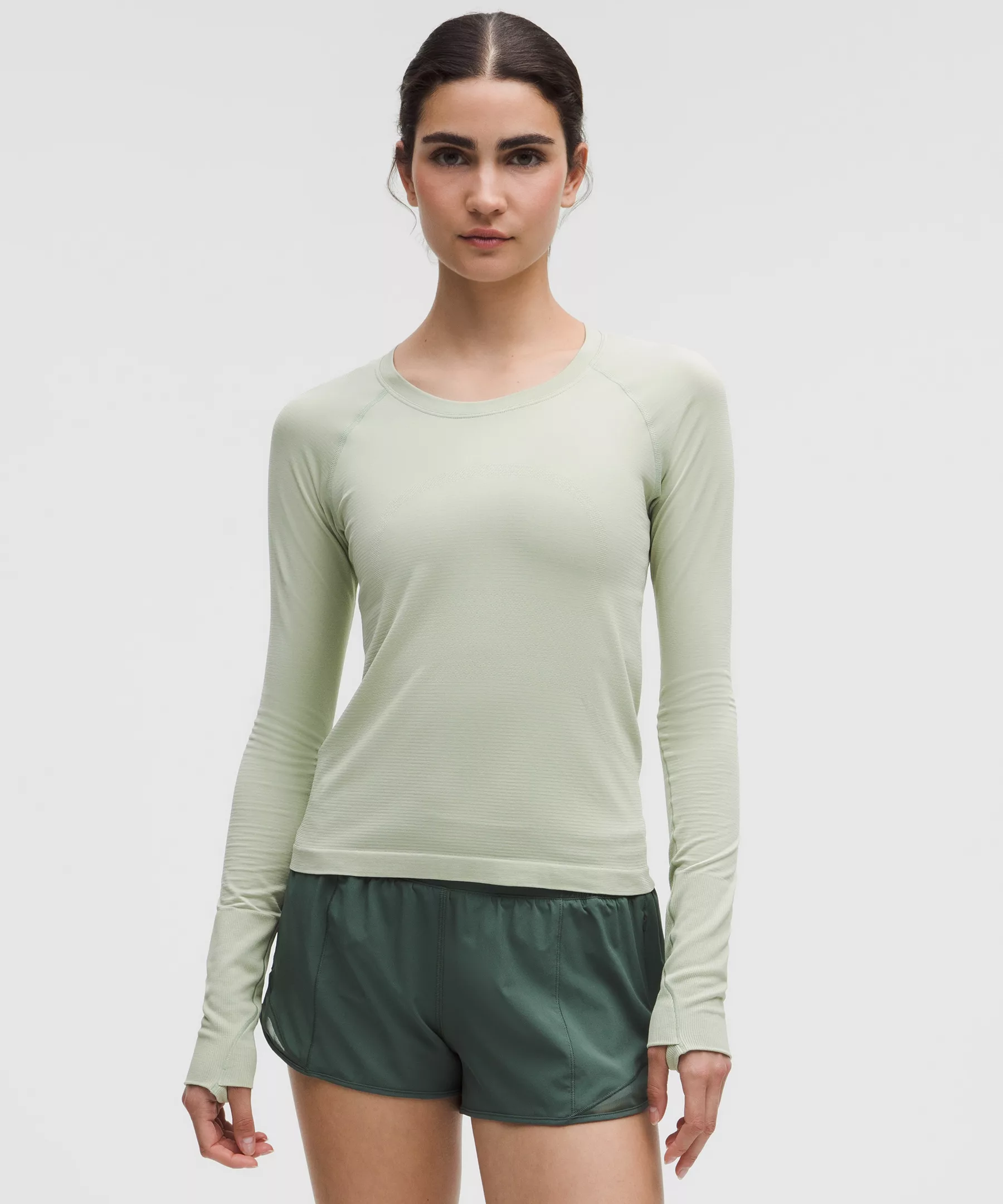 Lululemon Swiftly Tech 长袖T恤 Fog Green/Fog Green 4