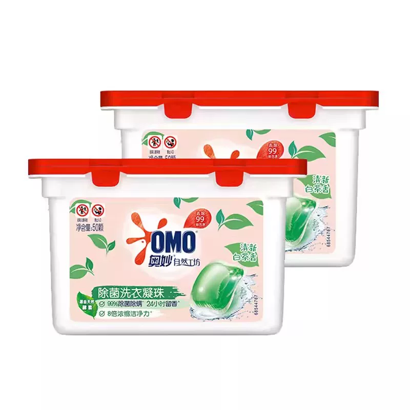 奥妙白茶除菌洗衣凝珠32颗 清雅香型