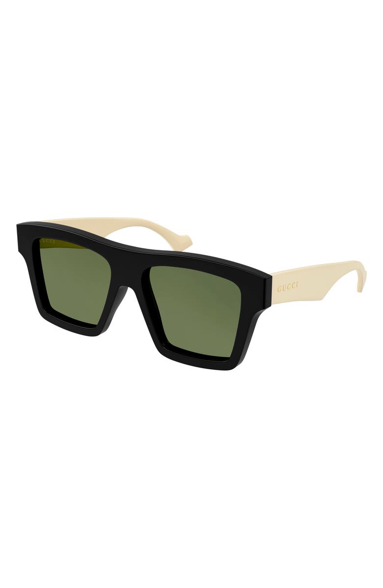 Gucci 55mm Rectangular 太阳镜