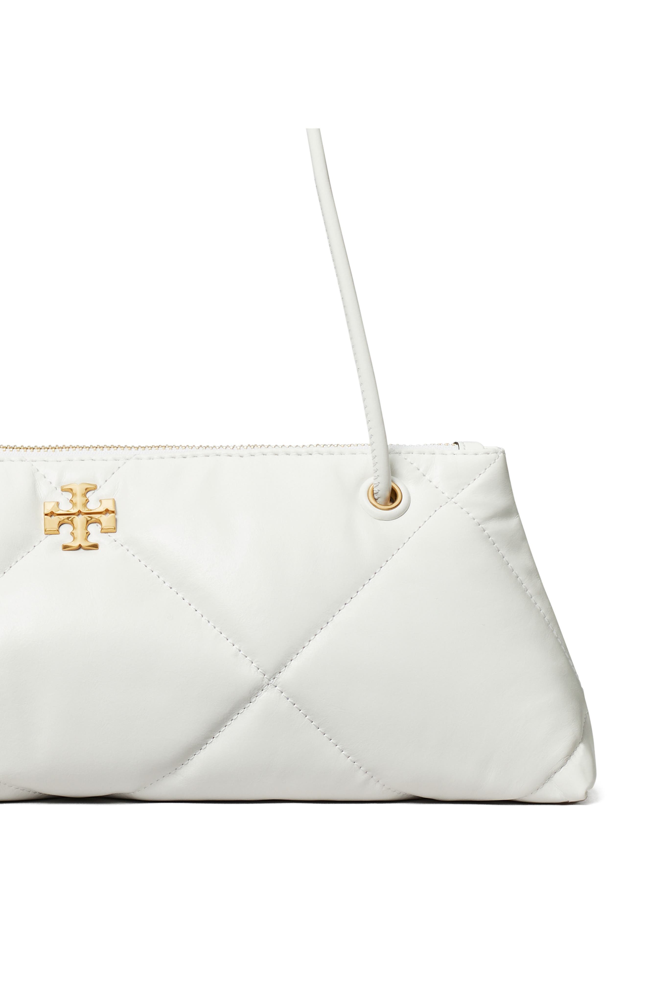 Tory Burch Kira Diamond Quilted East/West Leather Shoulder Bag