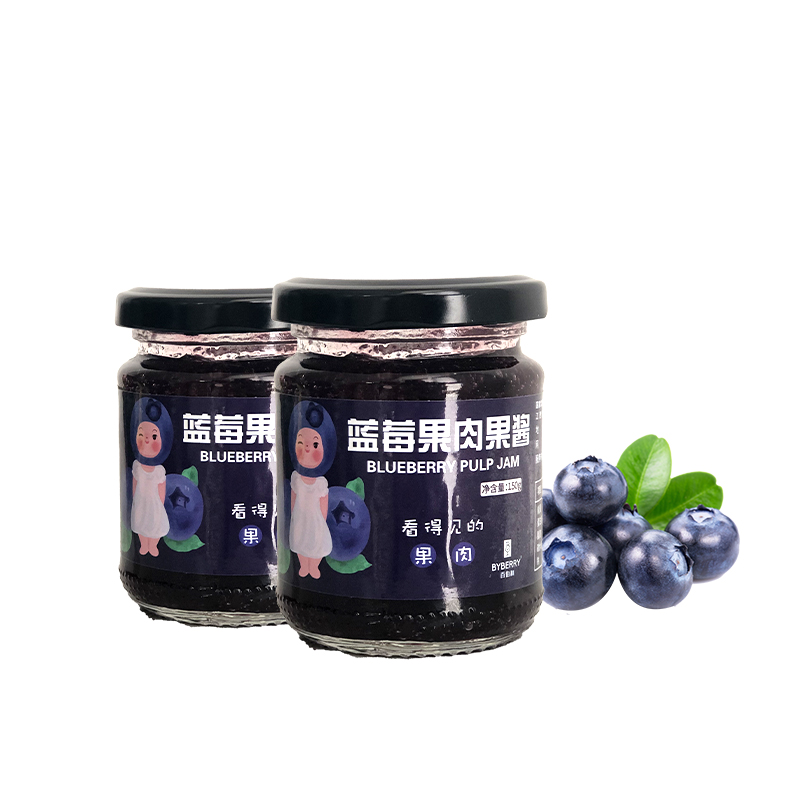 【可签到+小黑盒3元】家用0脂肪蓝莓酱150g