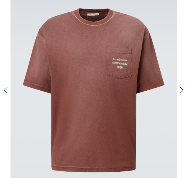 Acne Studios 1996小口袋短袖限时7折大促