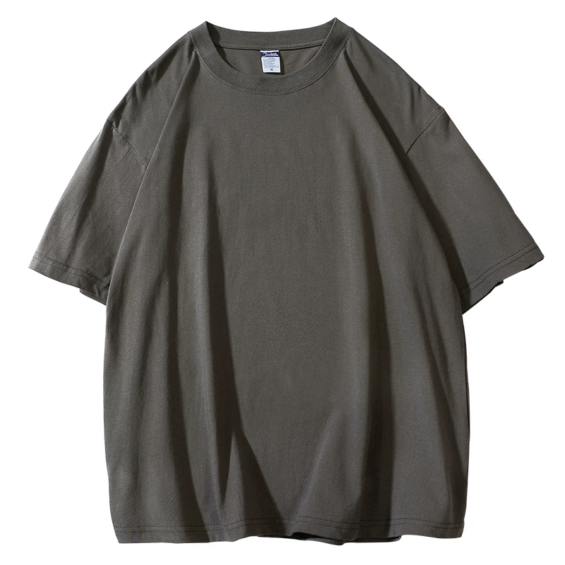 美式260g重磅短袖t恤男女夏季纯棉复古厚实