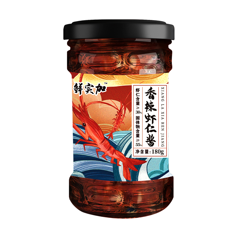 鲜实加！虾仁酱180g*2瓶