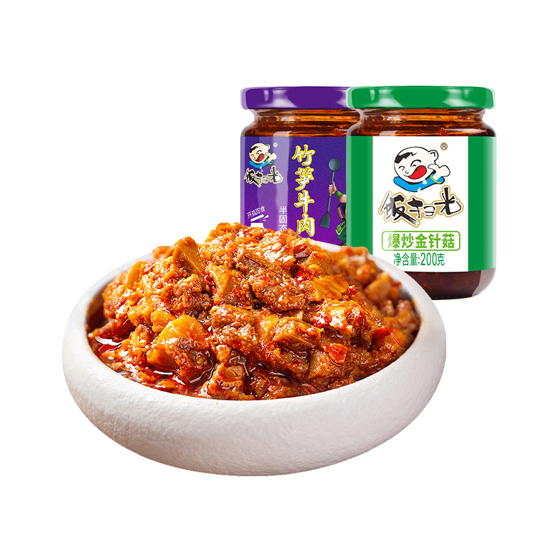 【第二件0元】饭扫光爆炒竹笋+竹笋牛肉酱
