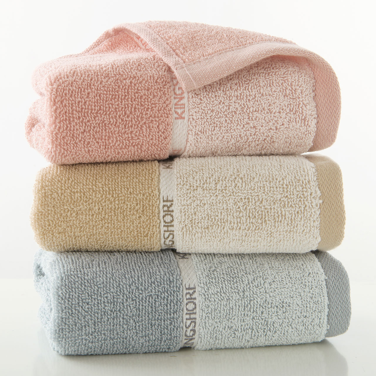 【3条装】金号成人洗脸巾纯棉毛巾