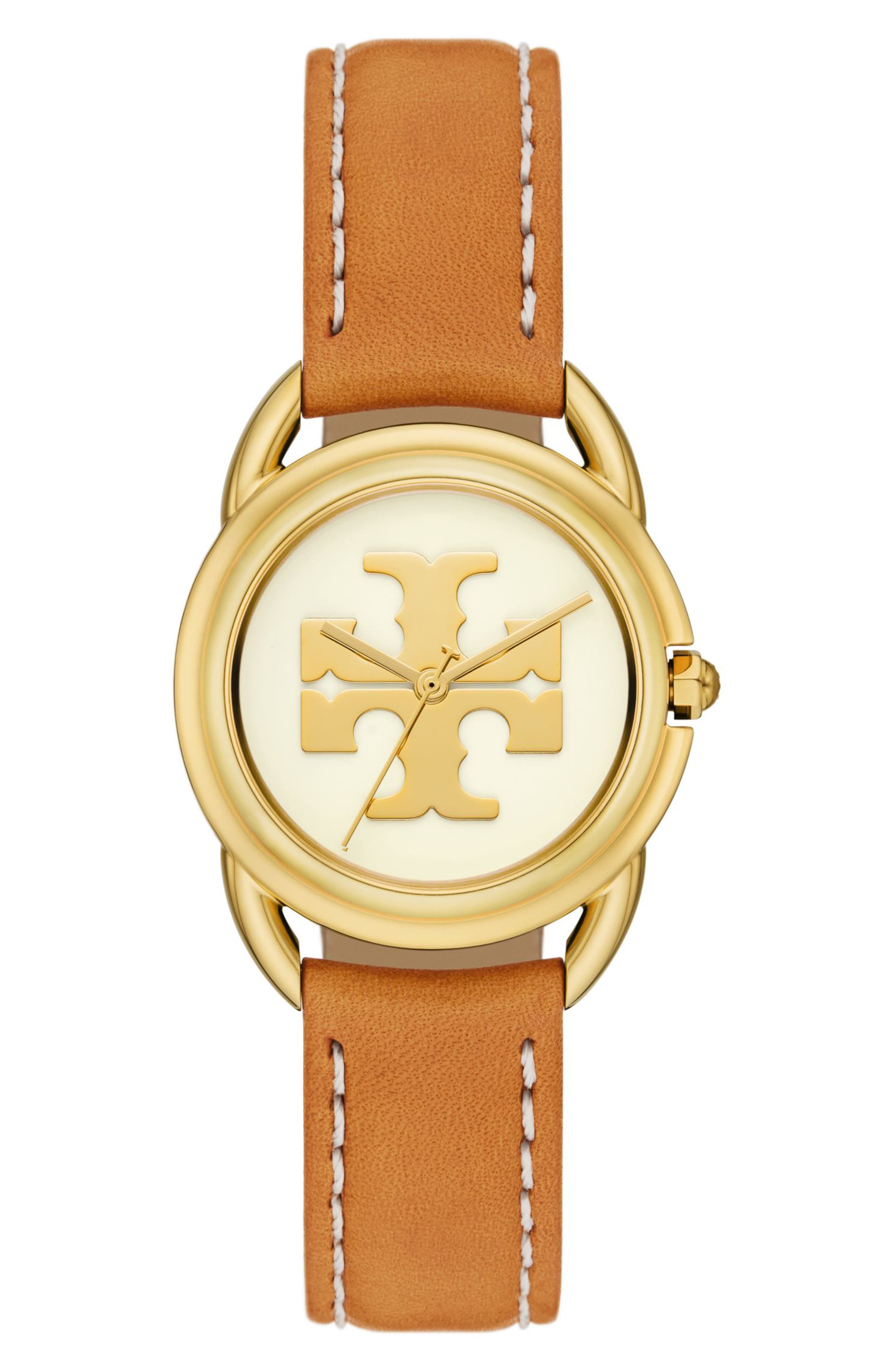 Tory Burch The Miller Leather Strap Watch, 32mm