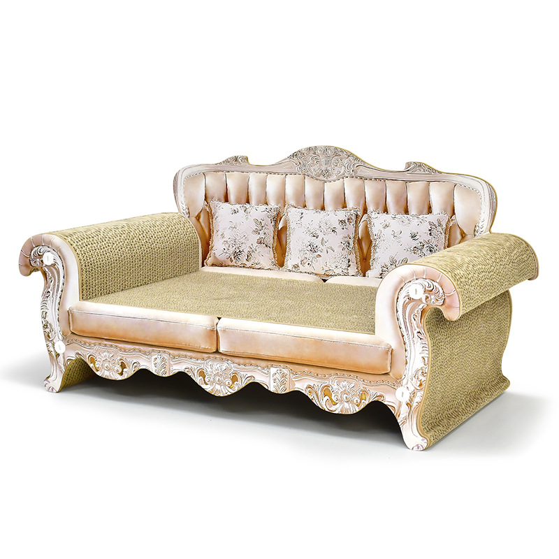 【得酷】欧式复古沙发瓦楞纸猫抓板