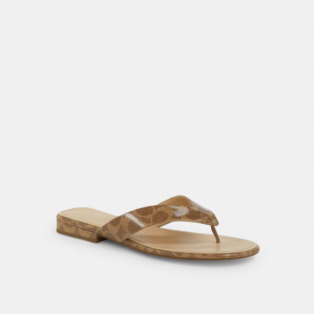 coach bridgette sandal in signature canvas CZ158-TN2